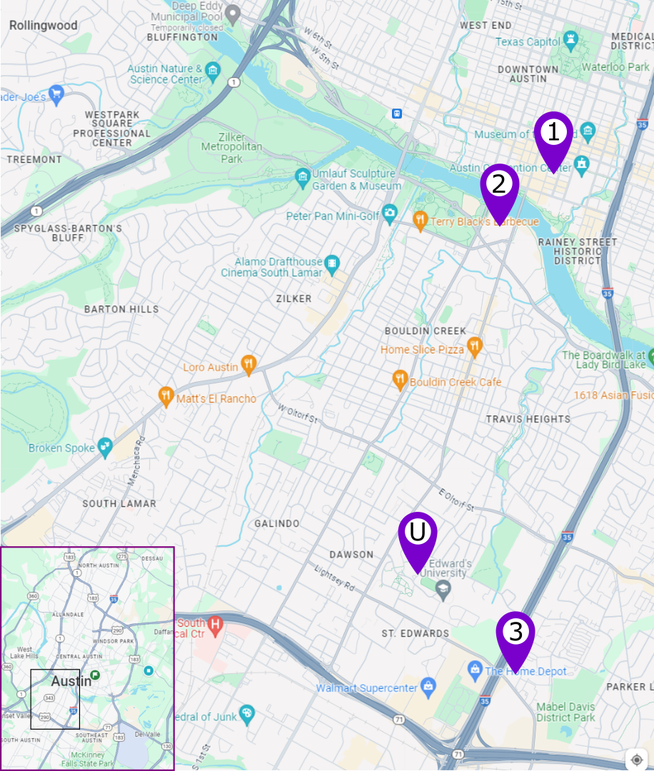 AccessU 2024 Hotel Map